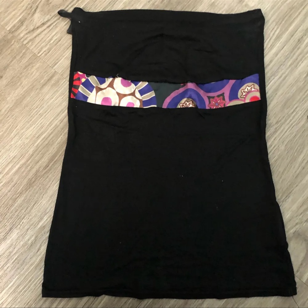 France| Purple Shades Printed Satin 3 Pieces Suit - Picture 4 of 10